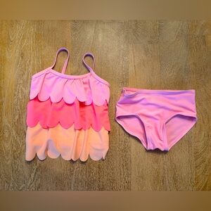 Carter’s Pink Ombré Scalloped Tankini